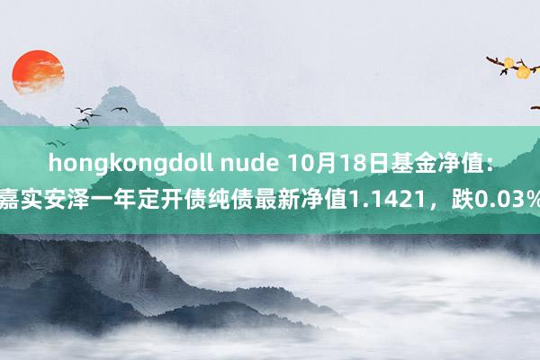 hongkongdoll nude 10月18日基金净值：嘉实安泽一年定开债纯债最新净值1.1421，跌0.03%