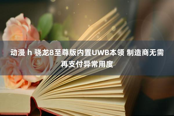 动漫 h 骁龙8至尊版内置UWB本领 制造商无需再支付异常用度