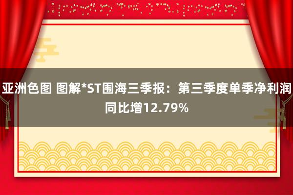 亚洲色图 图解*ST围海三季报：第三季度单季净利润同比增12.79%