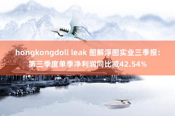 hongkongdoll leak 图解浮图实业三季报：第三季度单季净利润同比减42.54%