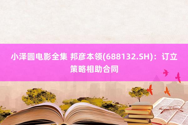 小泽圆电影全集 邦彦本领(688132.SH)：订立策略相助合同