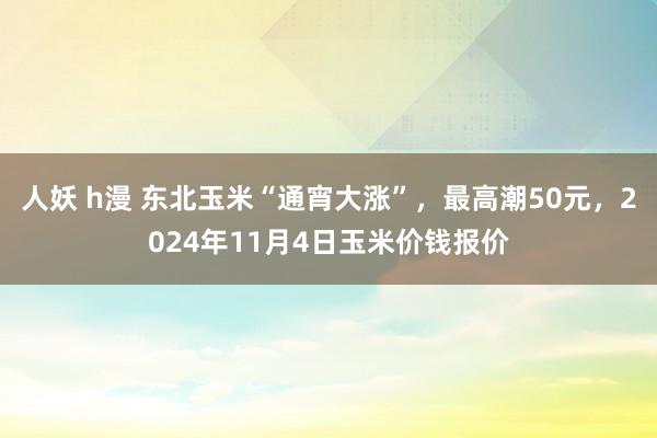 人妖 h漫 东北玉米“通宵大涨”，最高潮50元，2024年11月4日玉米价钱报价