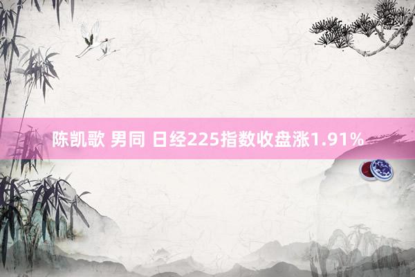 陈凯歌 男同 日经225指数收盘涨1.91%