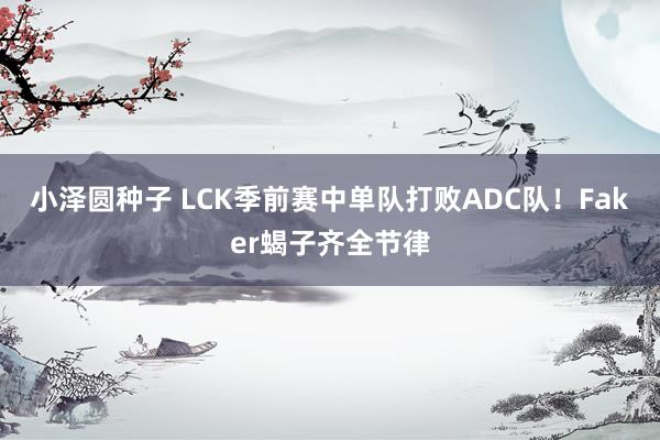 小泽圆种子 LCK季前赛中单队打败ADC队！Faker蝎子齐全节律