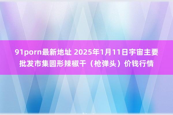 91porn最新地址 2025年1月11日宇宙主要批发市集圆形辣椒干（枪弹头）价钱行情