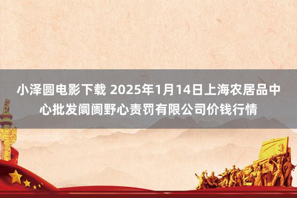 小泽圆电影下载 2025年1月14日上海农居品中心批发阛阓野心责罚有限公司价钱行情